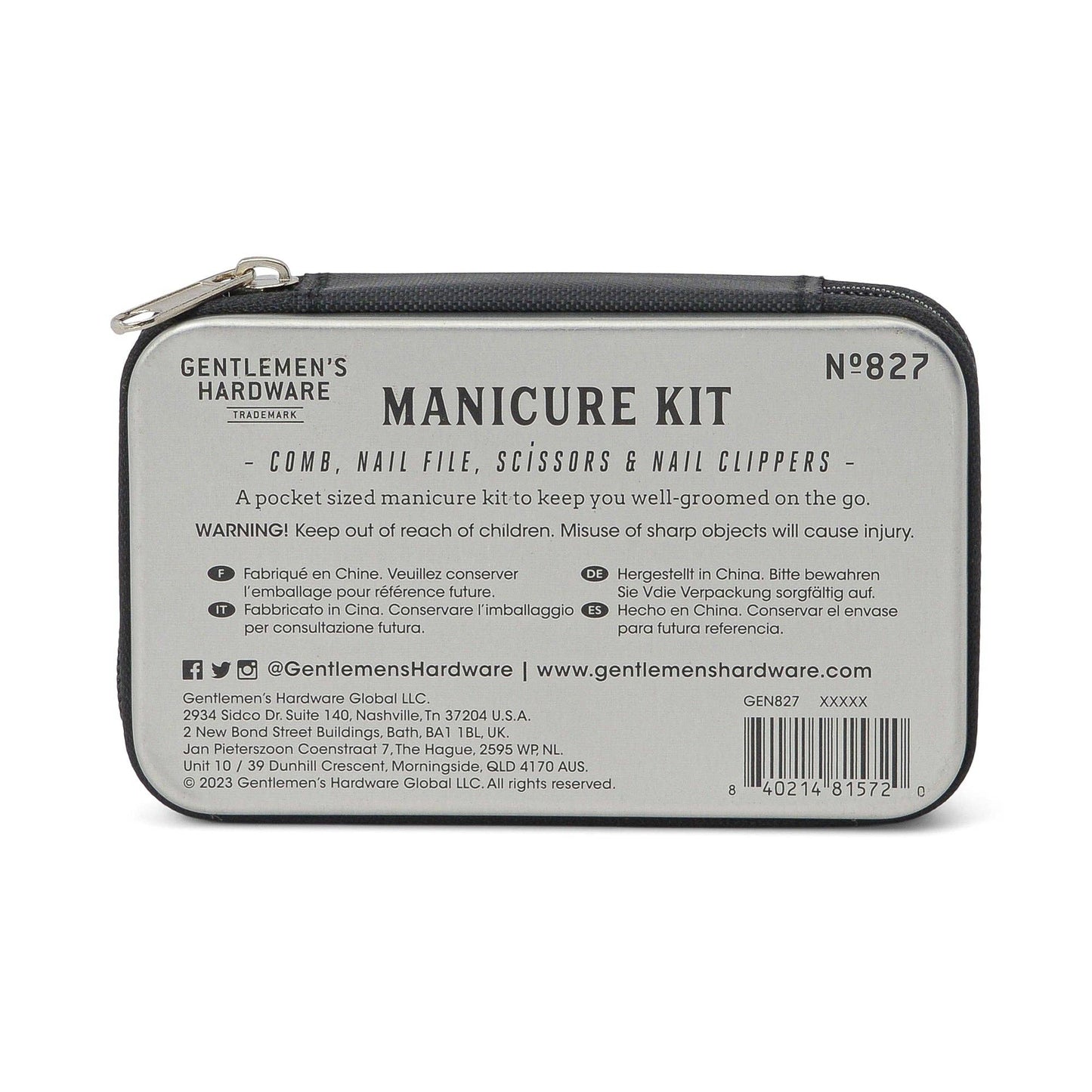 Gentlemen's Hardware Manicure Kit