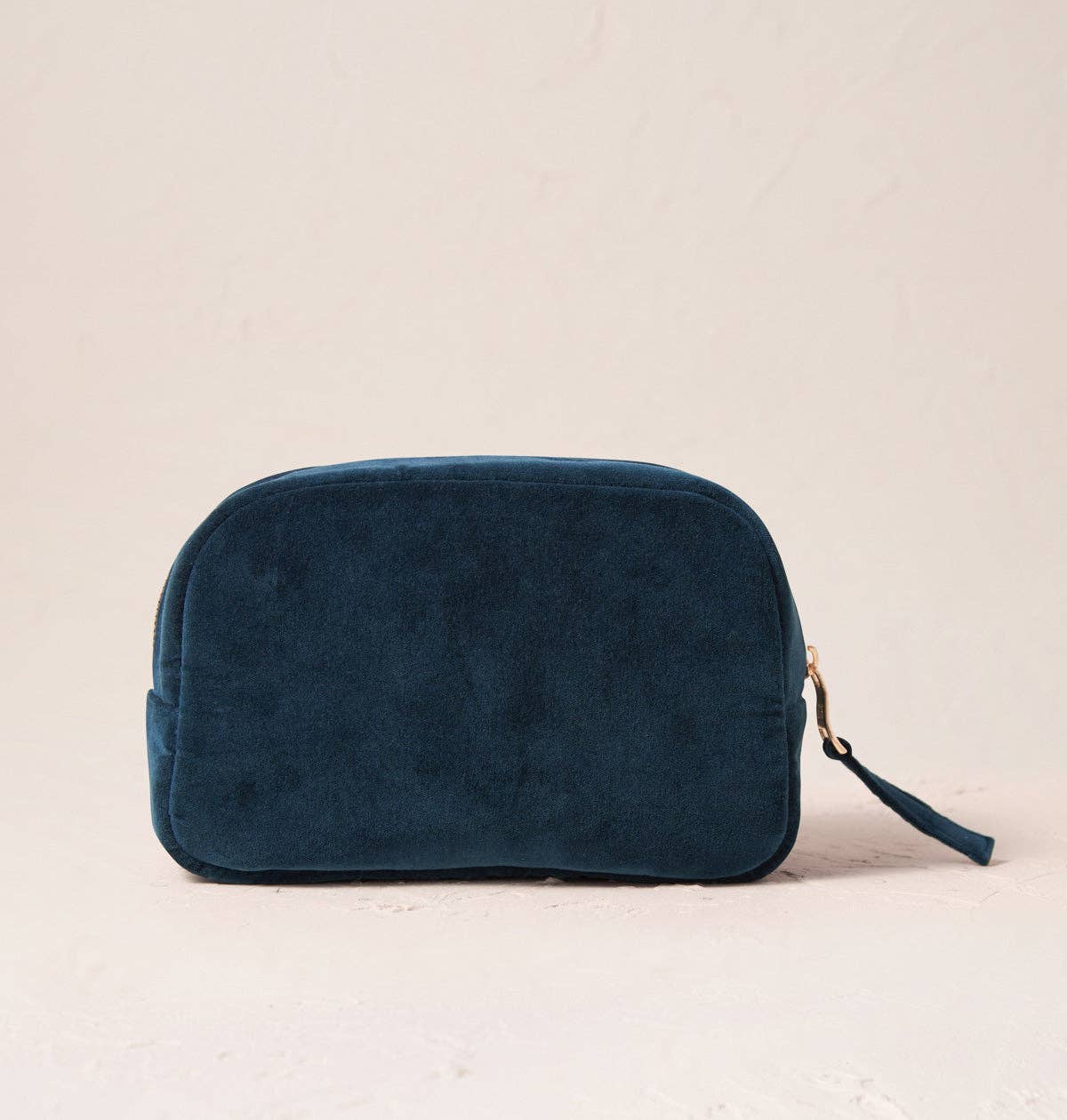 Tiger Conservation Cosmetics Bag: Velvet / Ink Blue