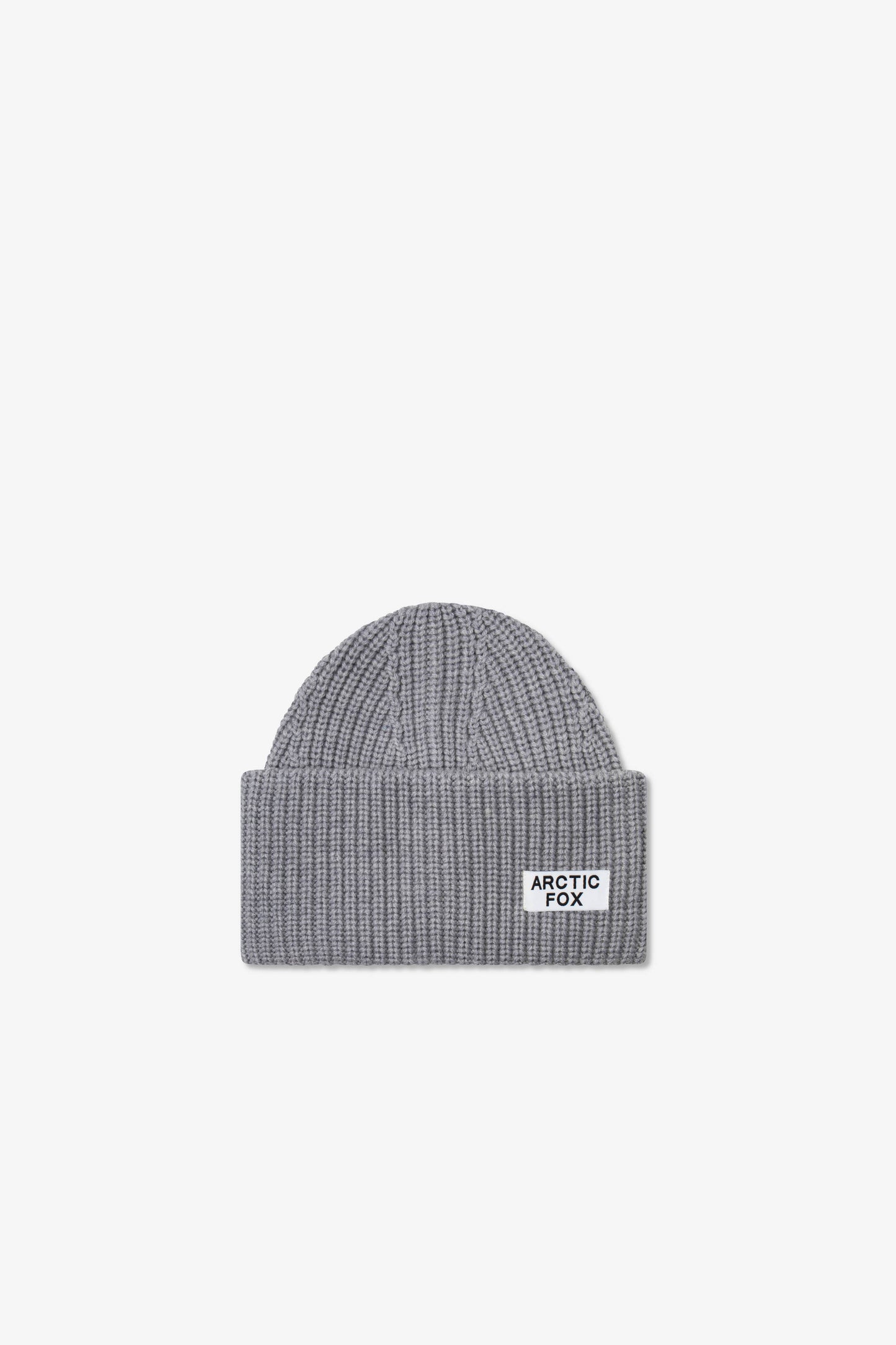 The Merino Wool Beanie with label - Grey