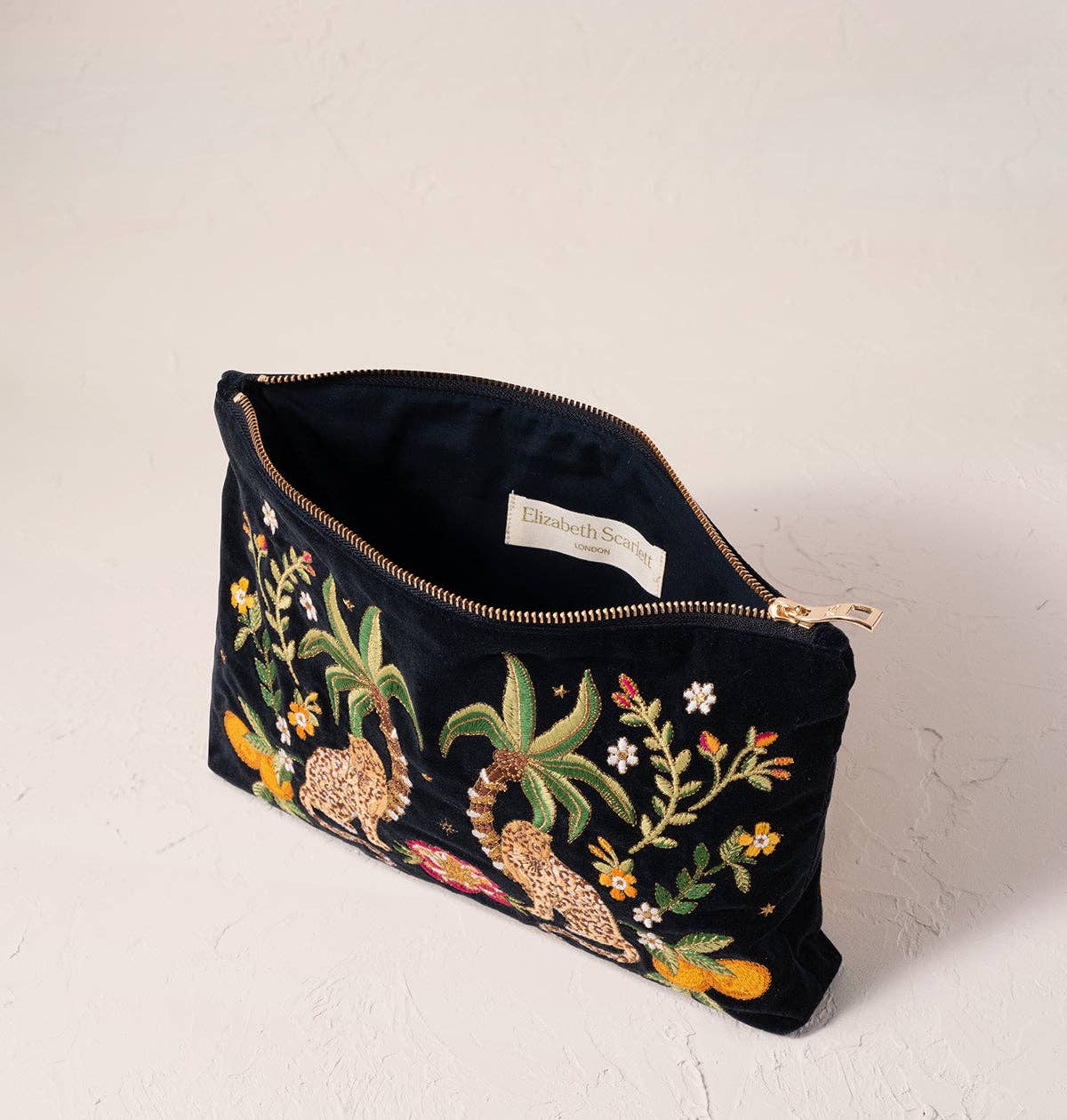 Jungle Paradise Jaguar Charcoal Everyday Pouch