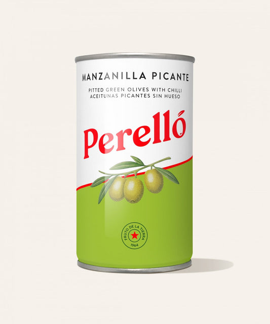 Perello Green Manzanilla Picante Olives 150g