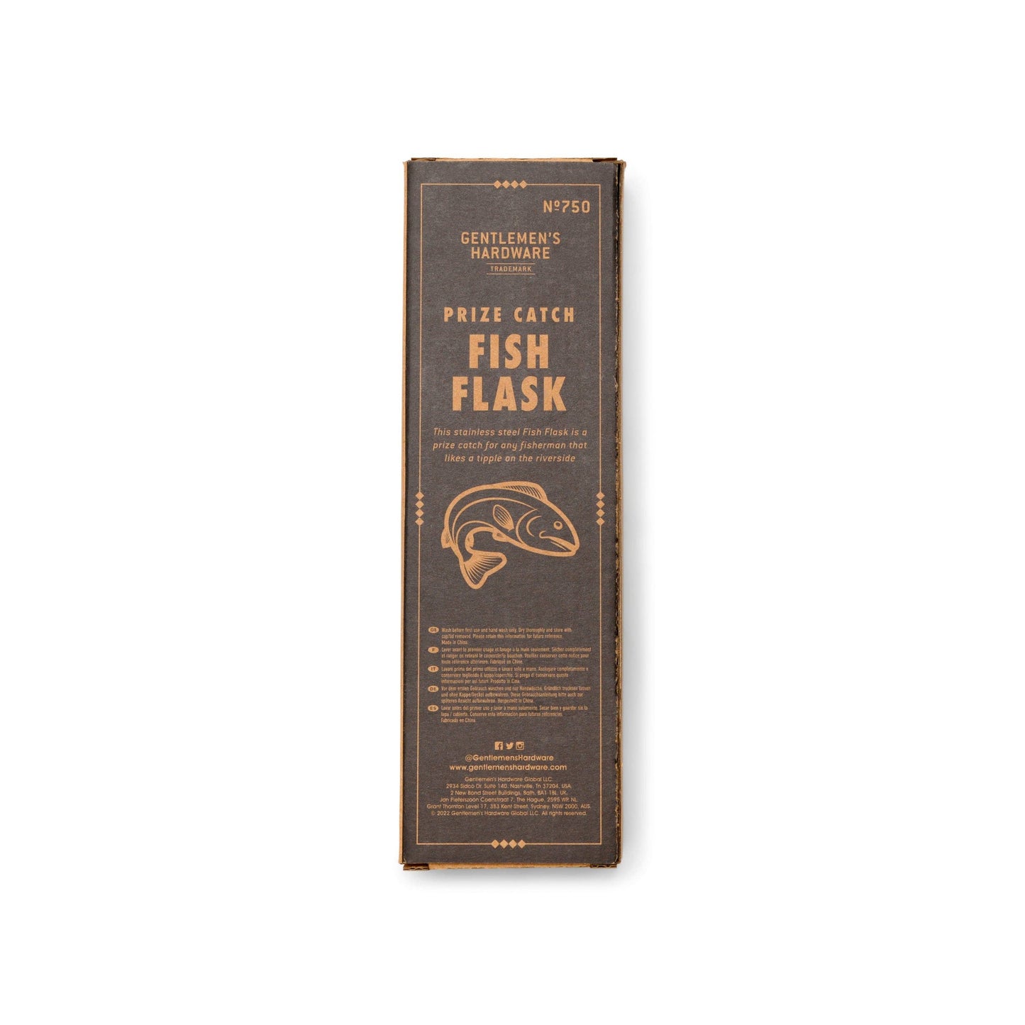 Gentlemen's Hardware Fish Hip Flask - Prize Catch