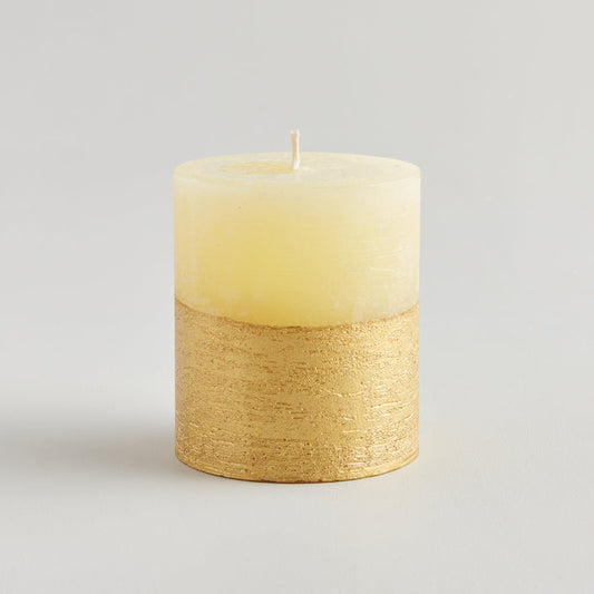 Inspiritus Scented Gold Dipped Pillar Candle